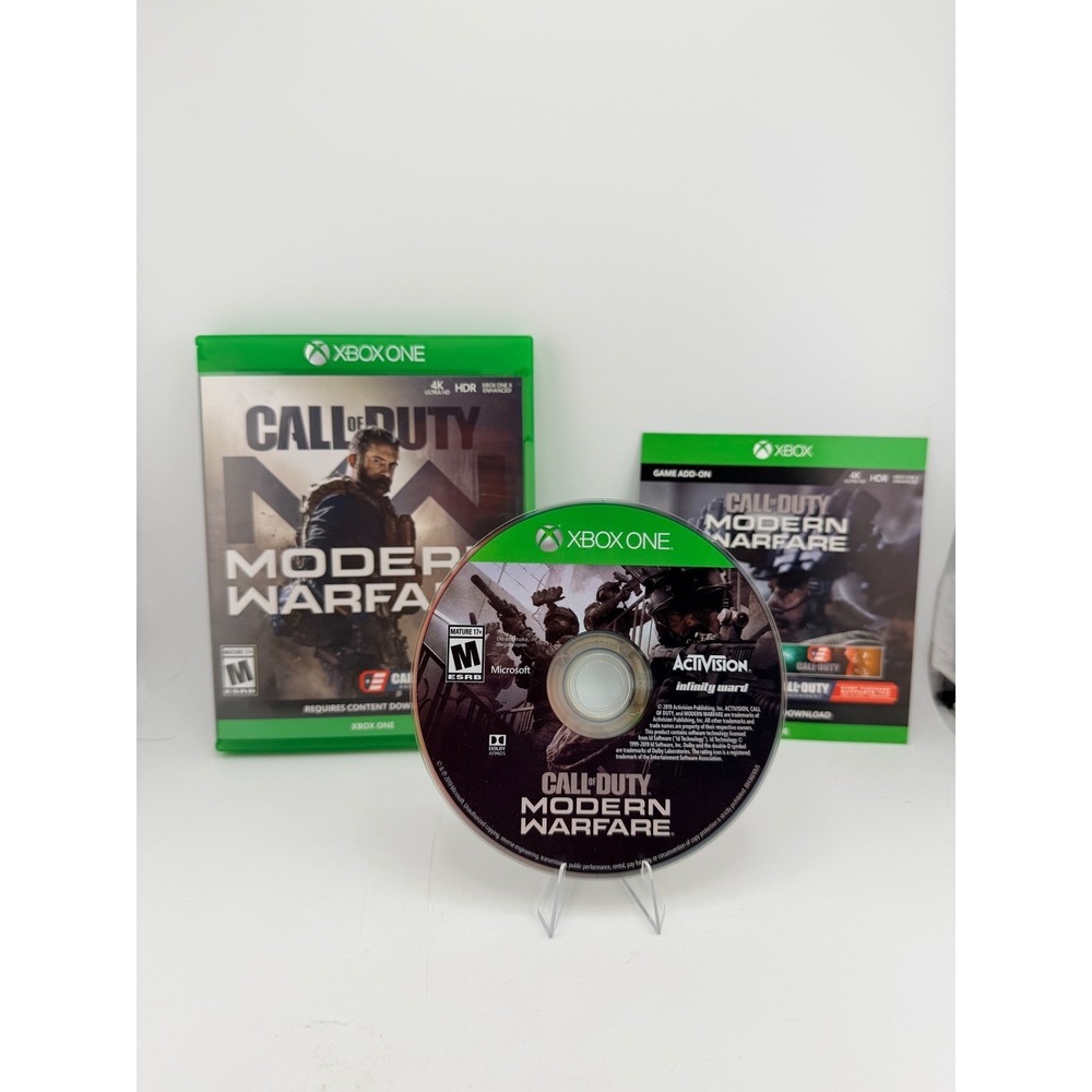 Call of Duty Modern Warfare Xbox One 2019 Activision 4K HDR Physical Disc‎ Case